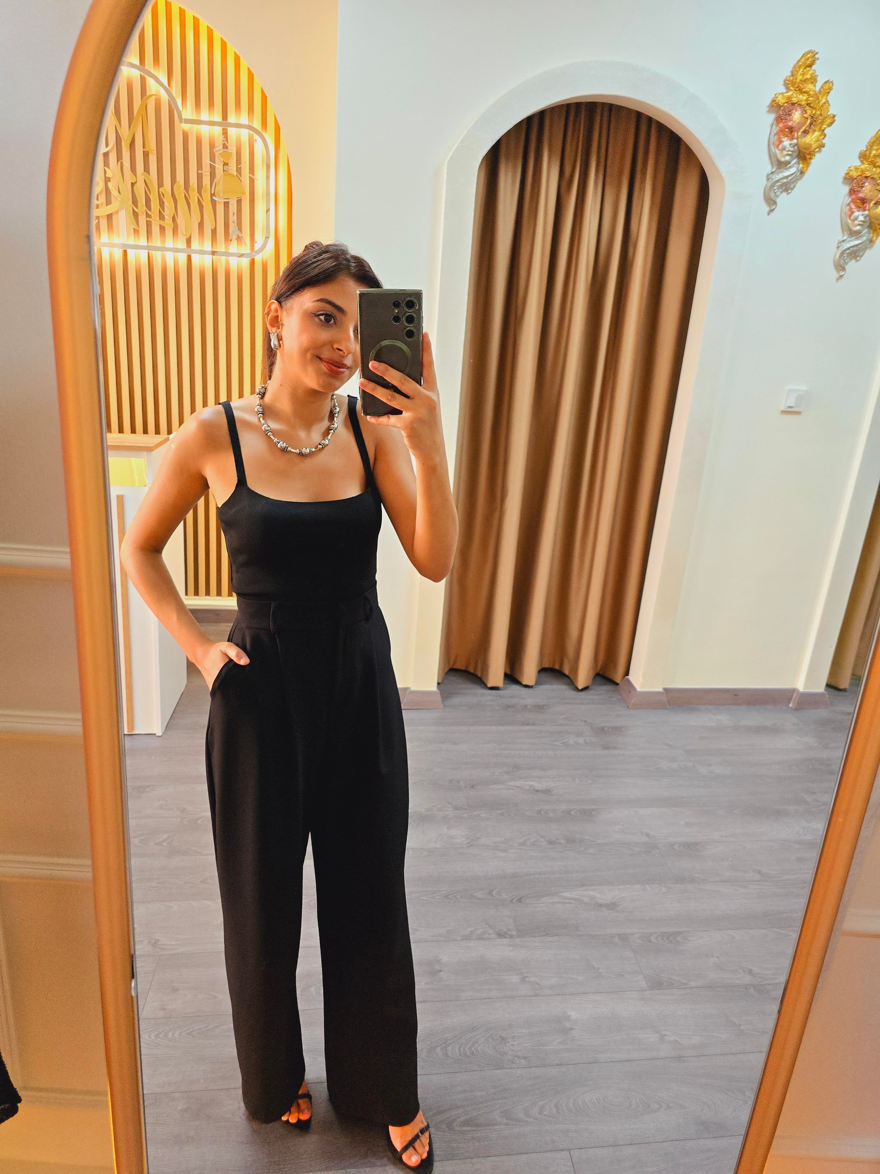 ZARA MODEL SİYAH PALLAZO PANTOLON