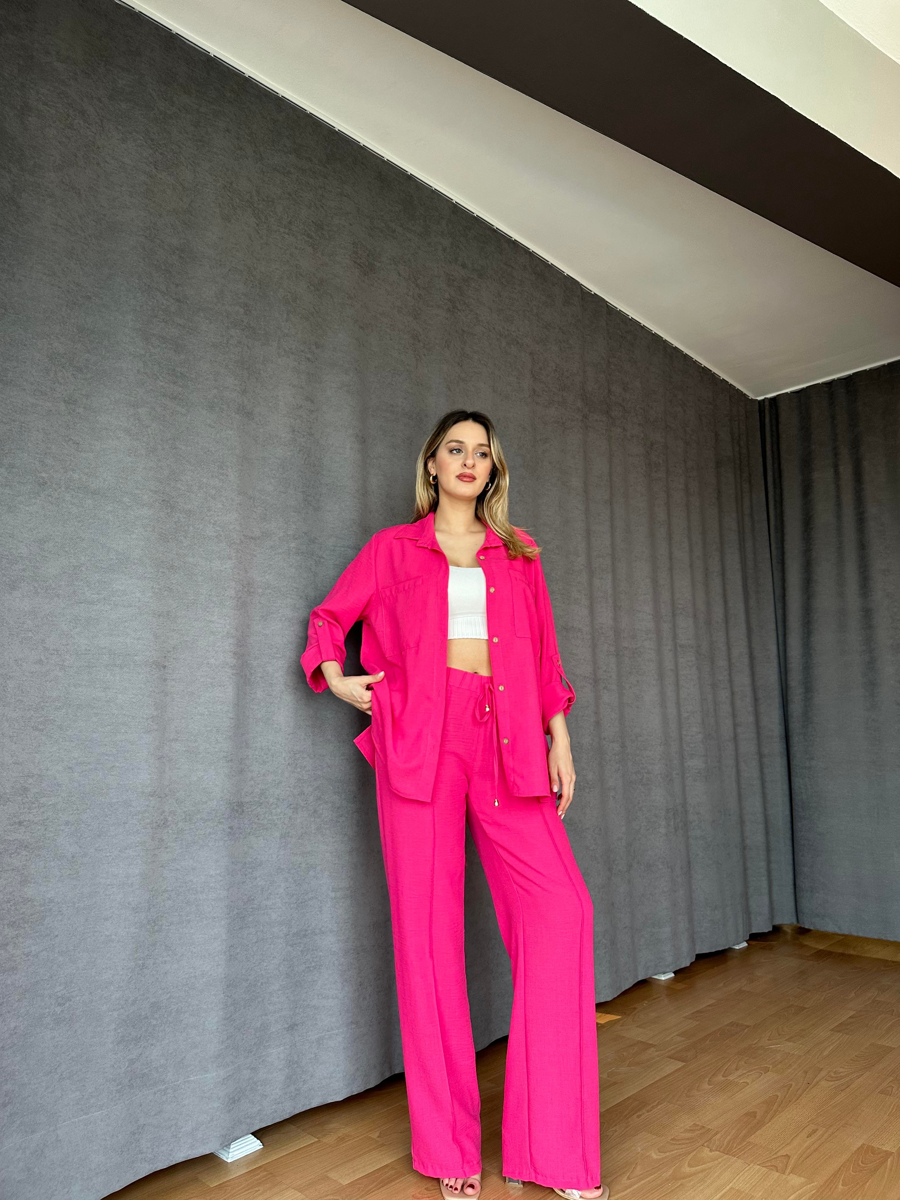 İkili Keten Takım Pembe-Rusya