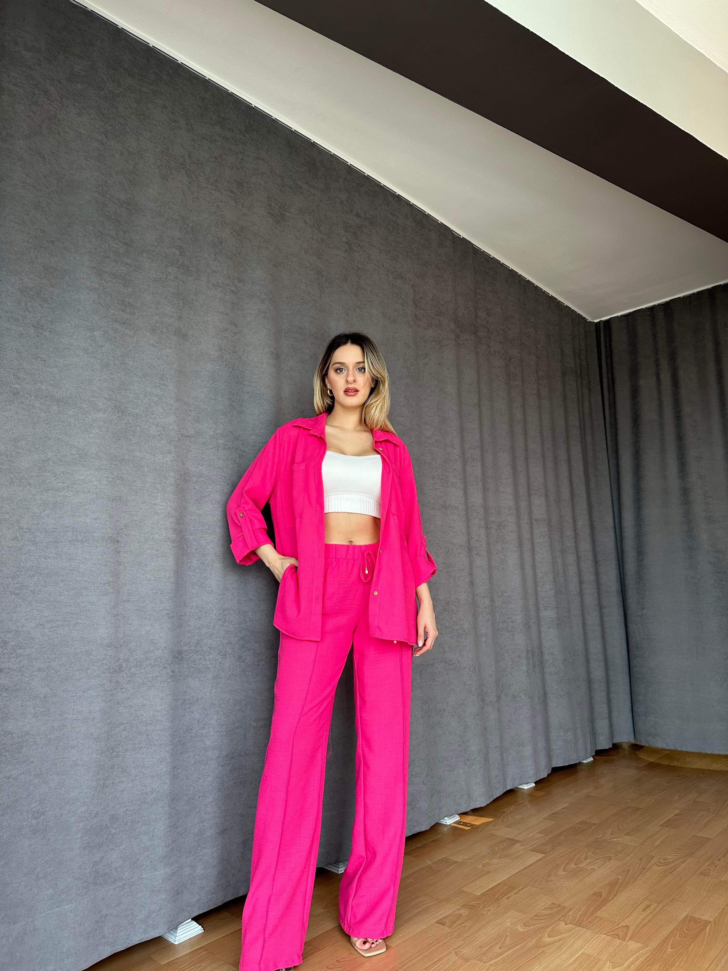 İkili Keten Takım Pembe-Rusya