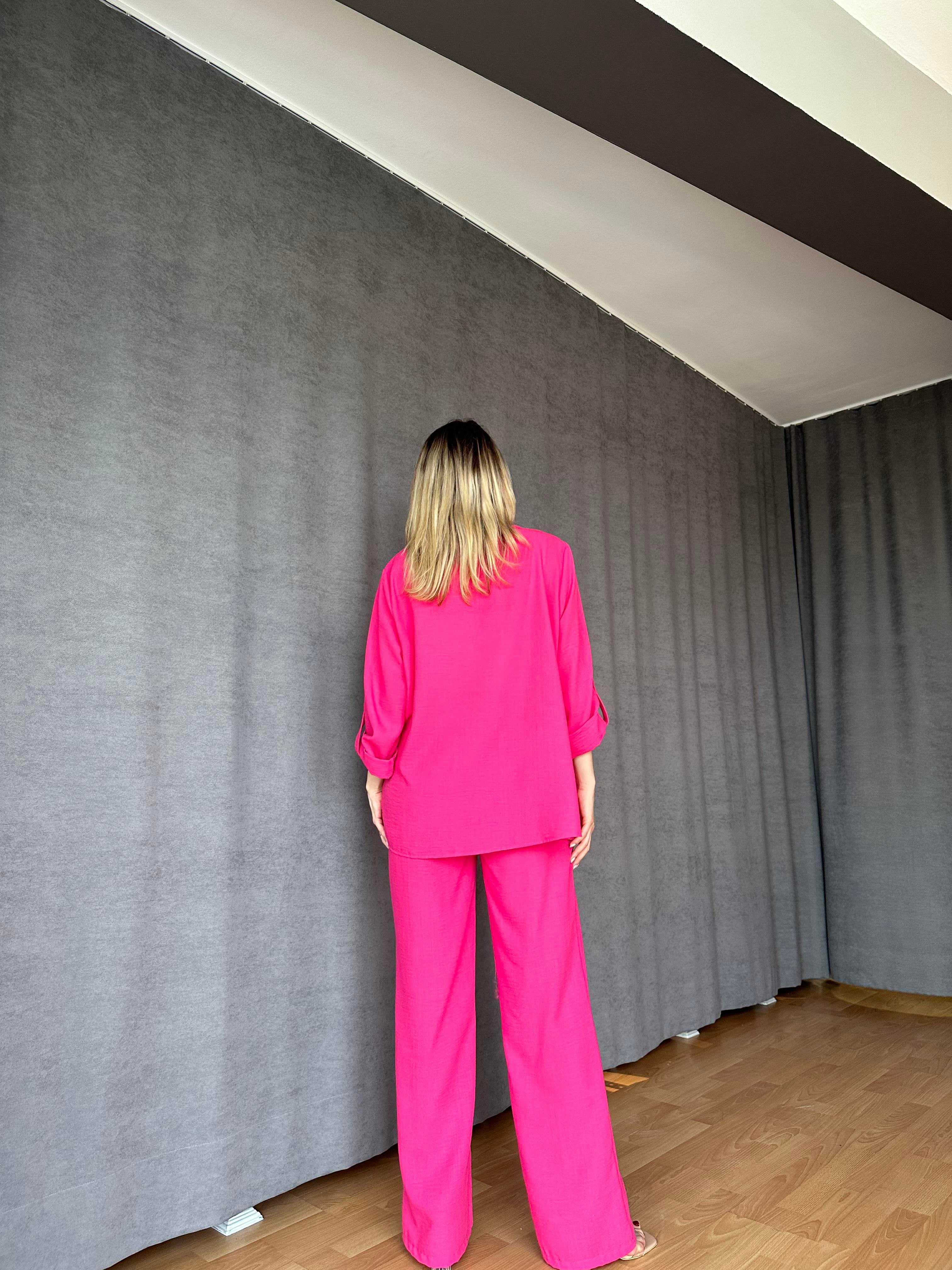 İkili Keten Takım Pembe-Rusya