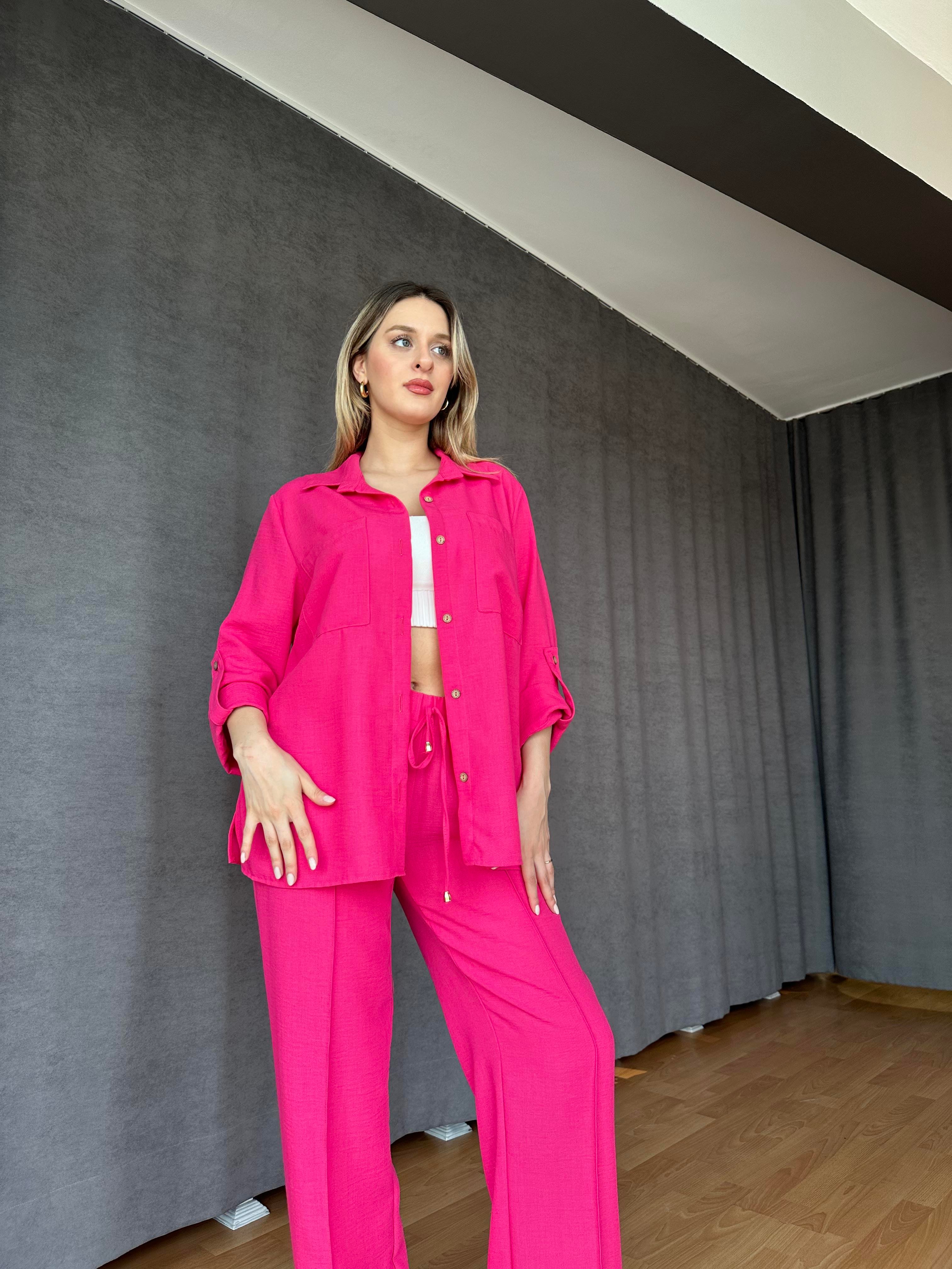 İkili Keten Takım Pembe-Rusya