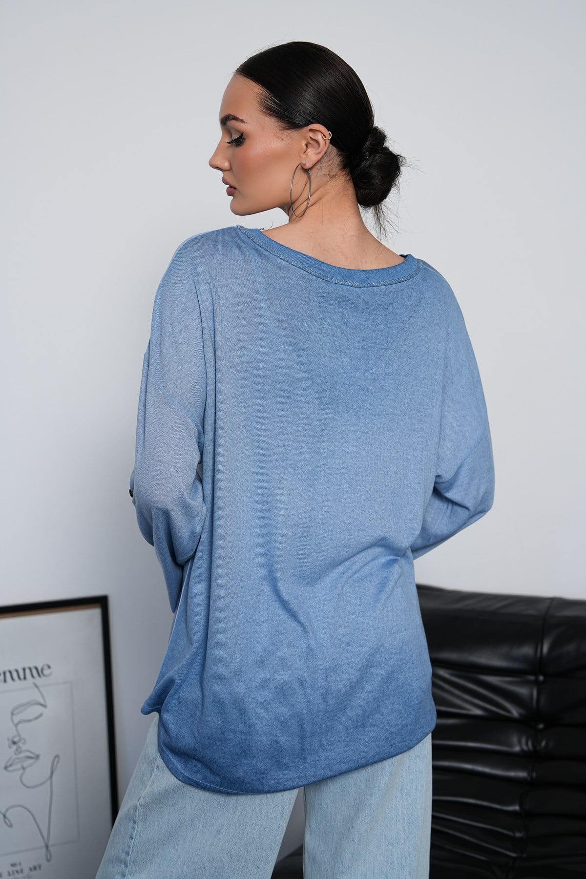 Işıltılı İthal Bluz