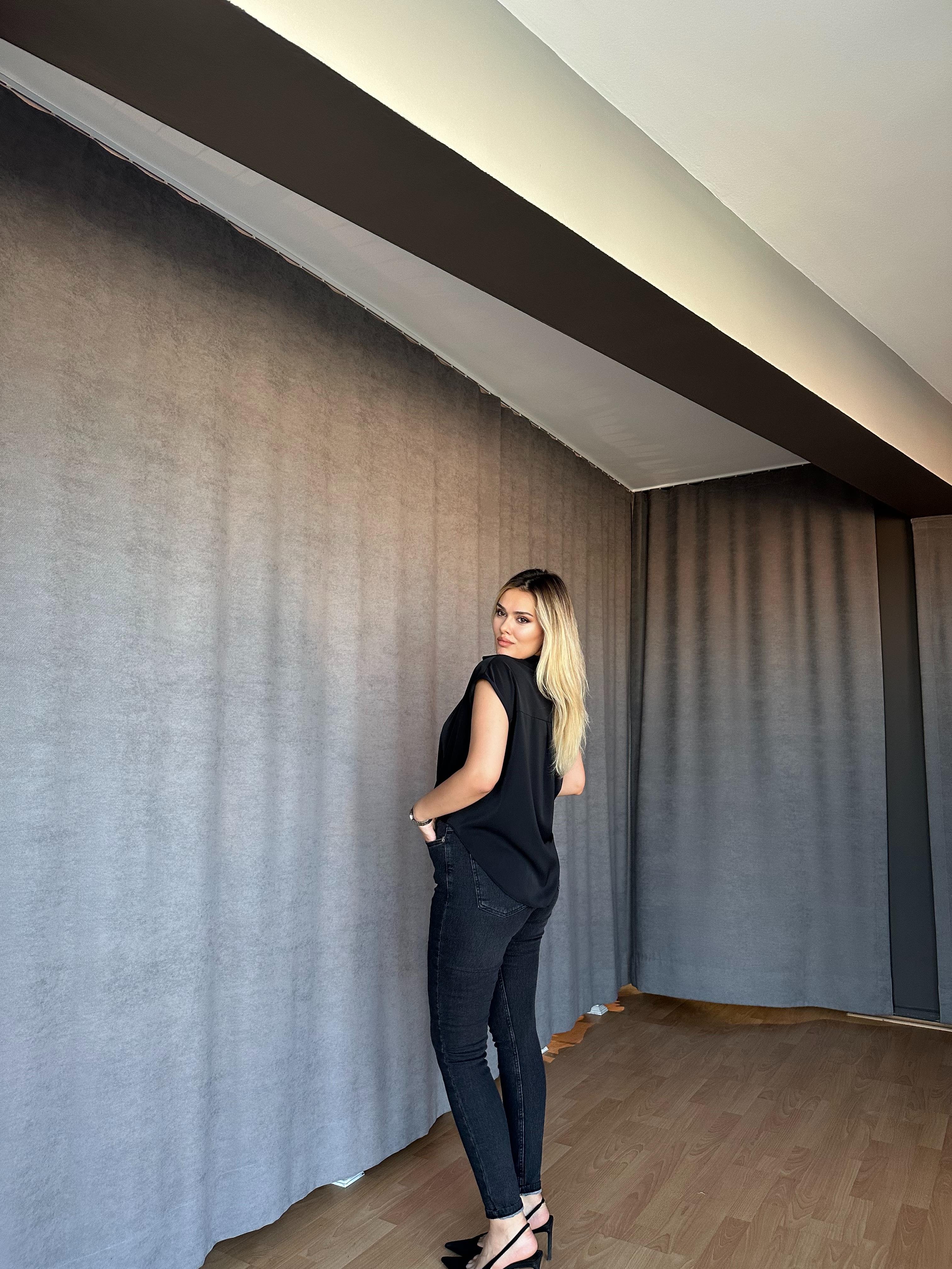 Love Me Premium Ultra Yüksek Bel Likralı Skinny Jean Siyah-İspanya