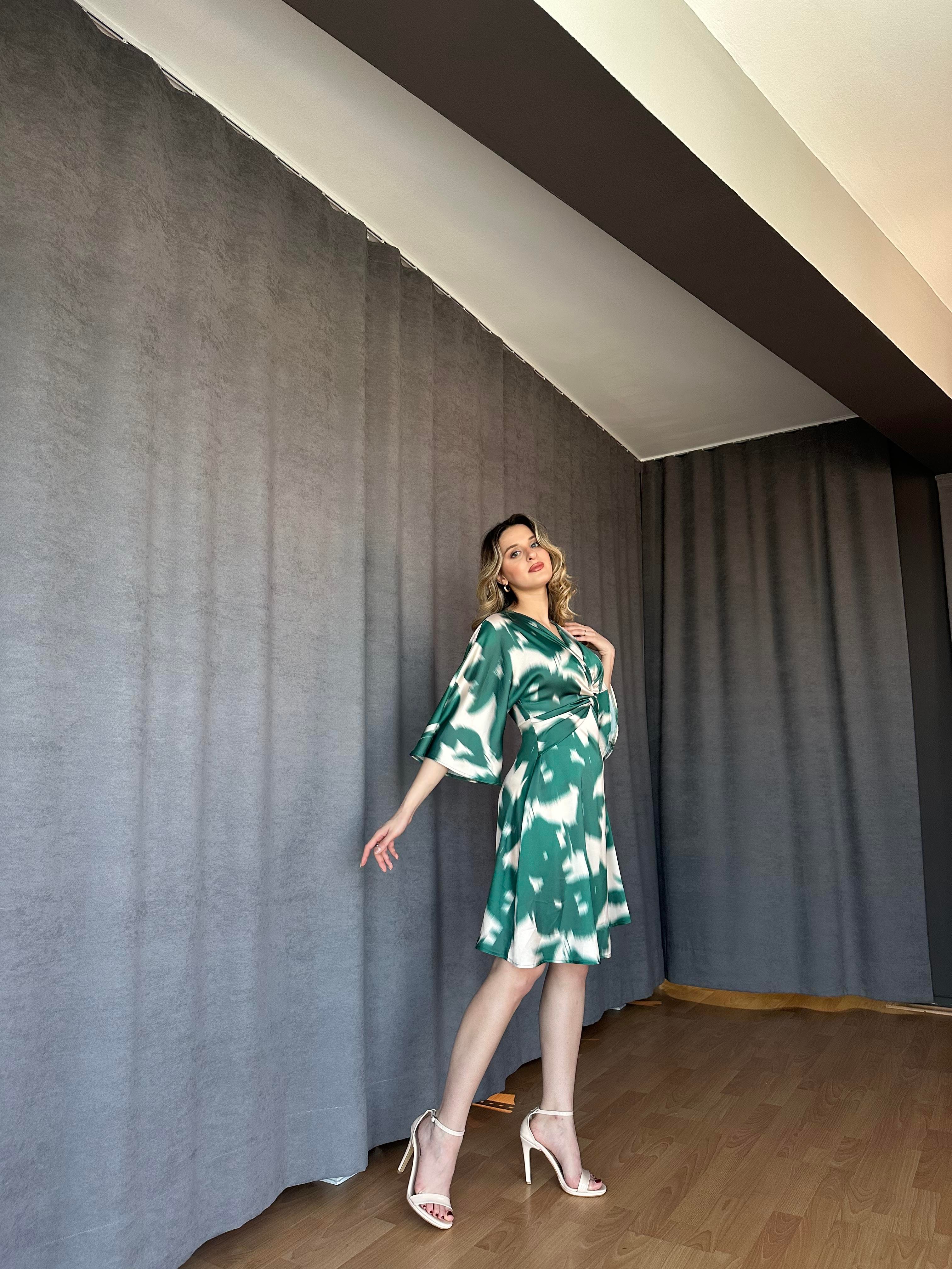 Önü Düğüm Model Elbise-Bursa