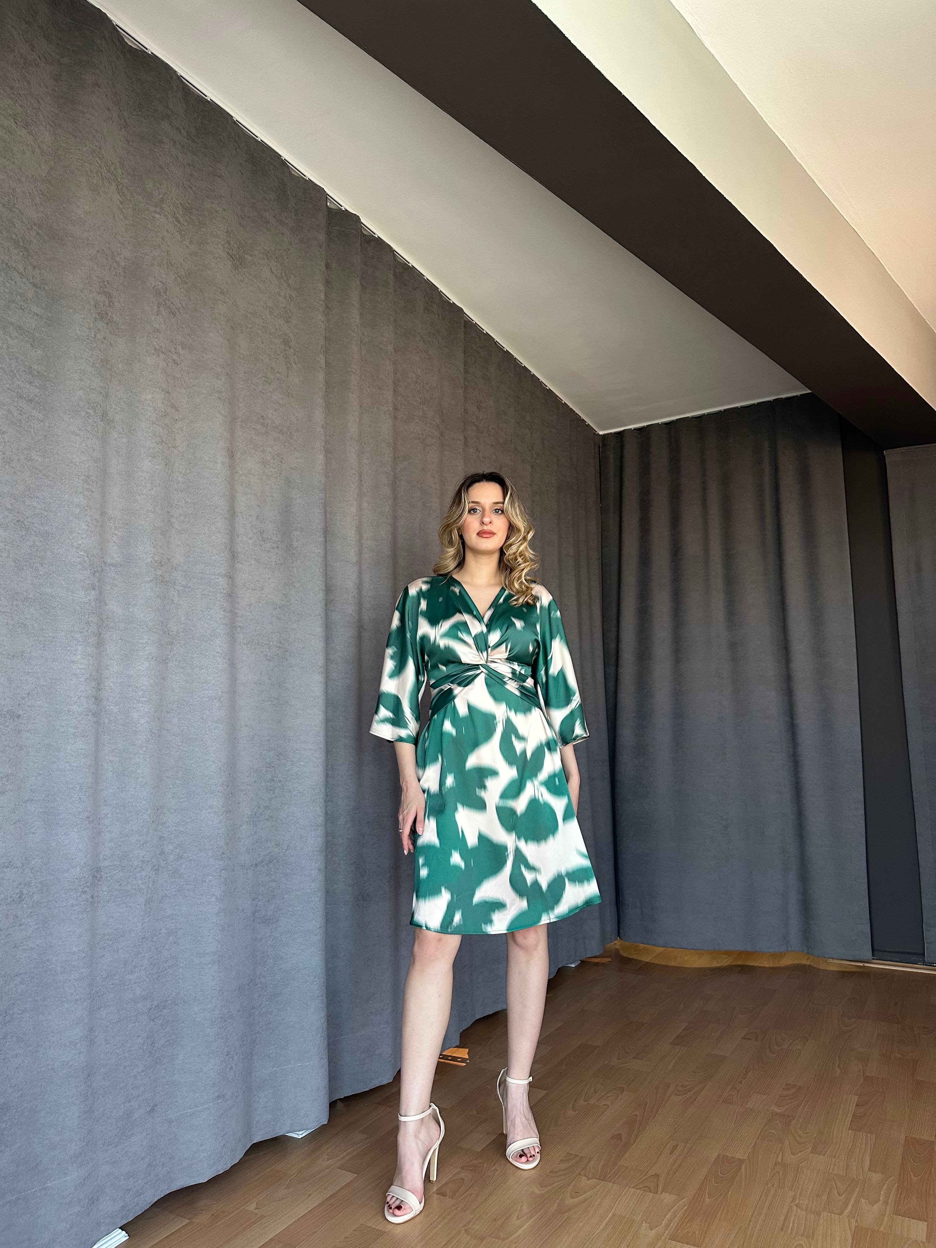 Önü Düğüm Model Elbise-Bursa