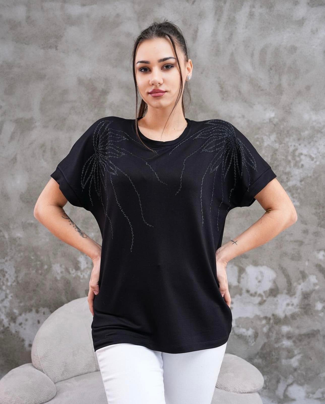 Zımba Taş Detaylı Bluz