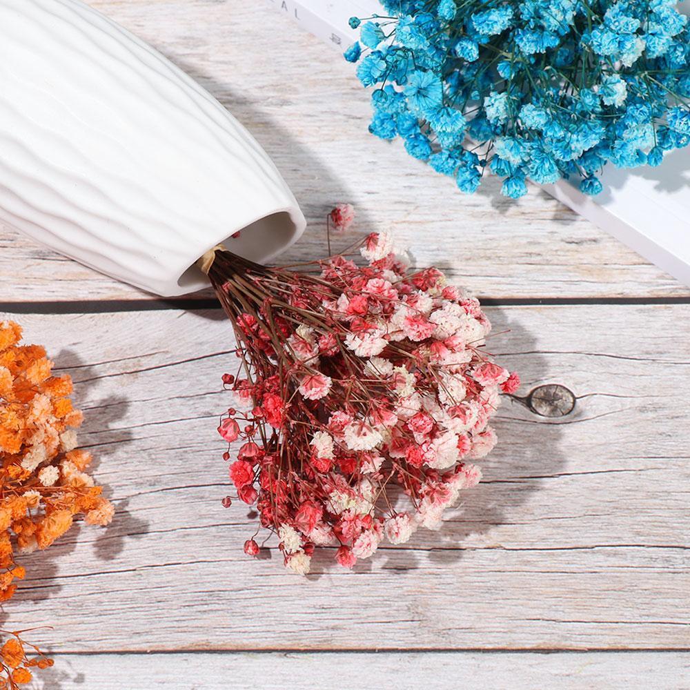 10lu Set Kuru Çiçek Doğal KIRMIZI Cipso Şoklanmış Bozulmaz