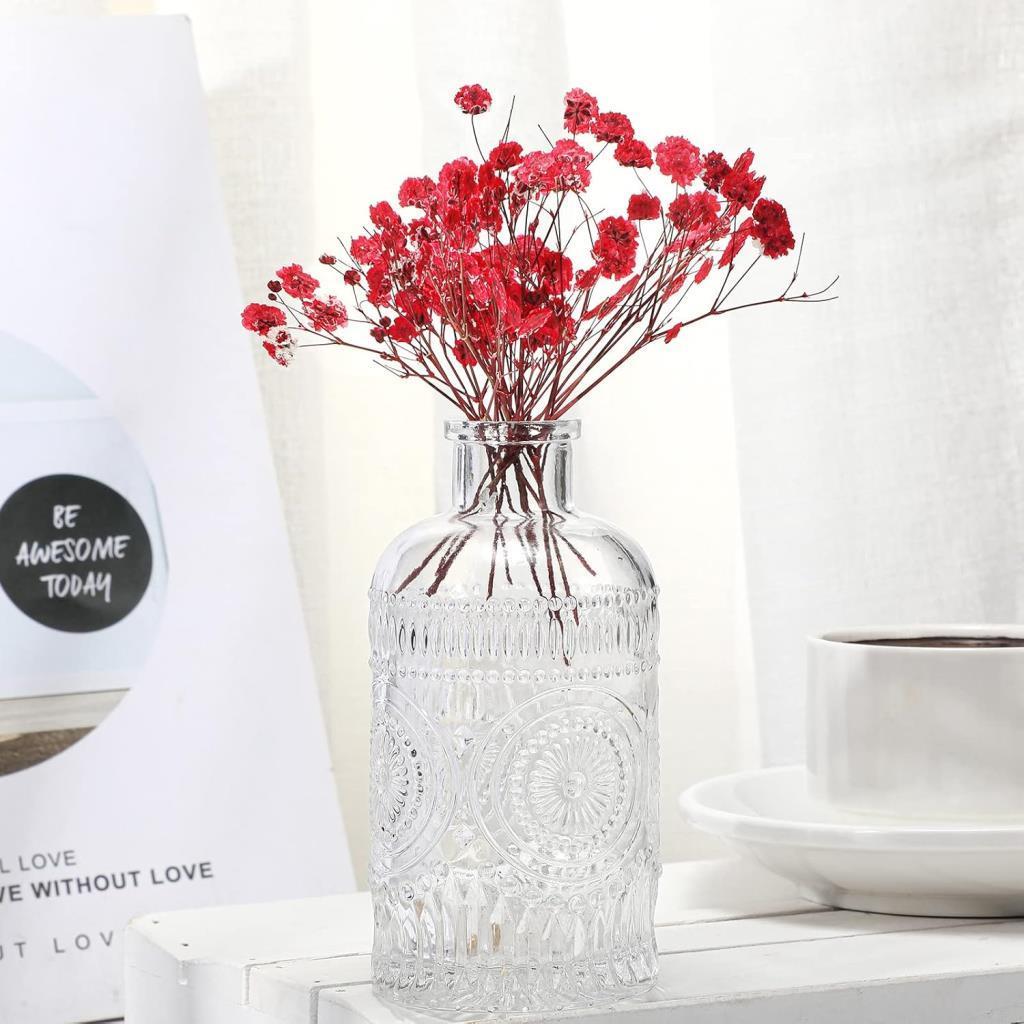 10lu Set Kuru Çiçek Doğal KIRMIZI Cipso Şoklanmış Bozulmaz