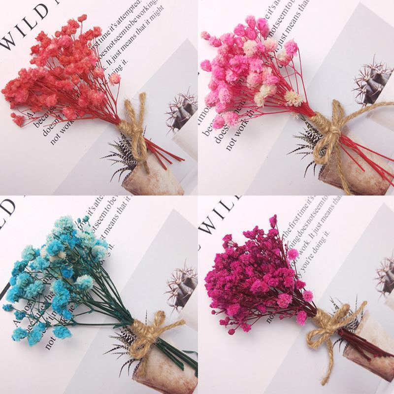 10lu Set Kuru Çiçek Doğal MAVİ Cipso Şoklanmış Bozulmaz