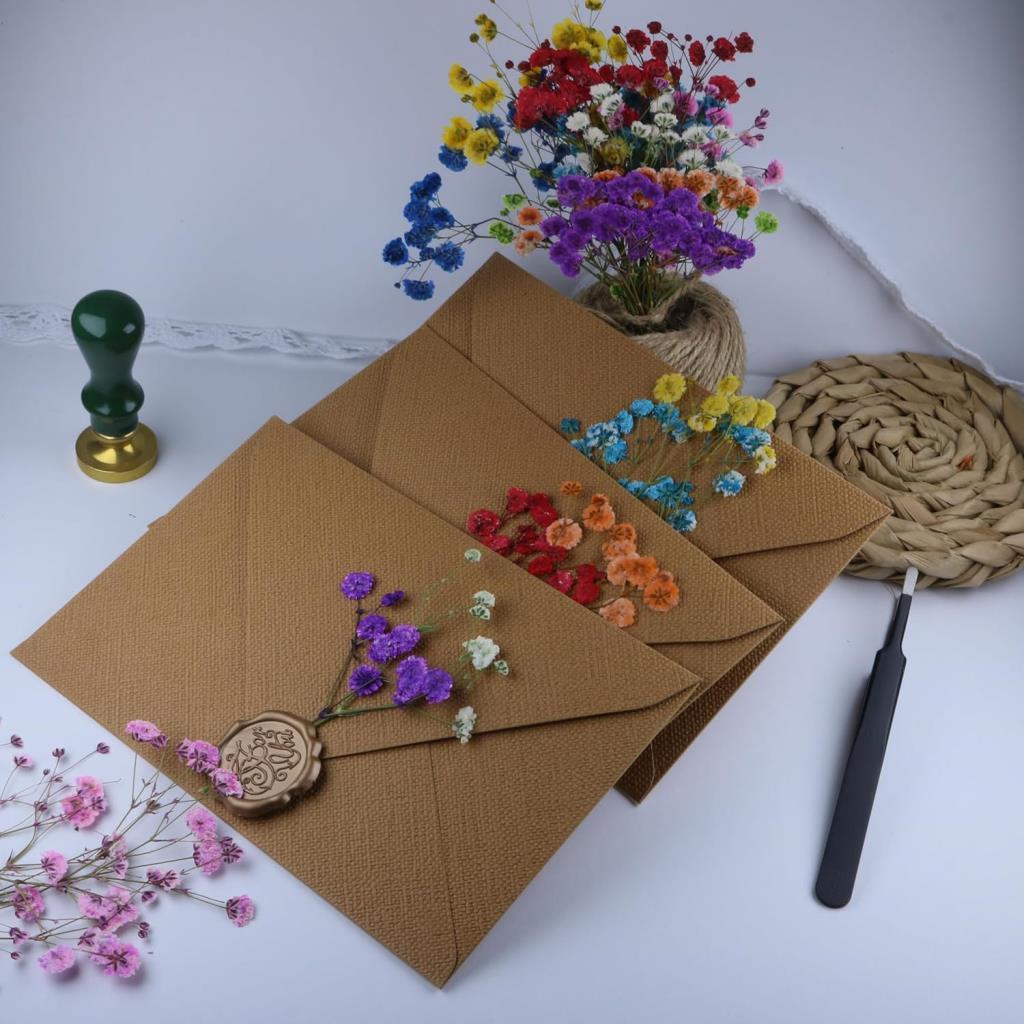 10lu Set Kuru Çiçek Doğal MAVİ Cipso Şoklanmış Bozulmaz