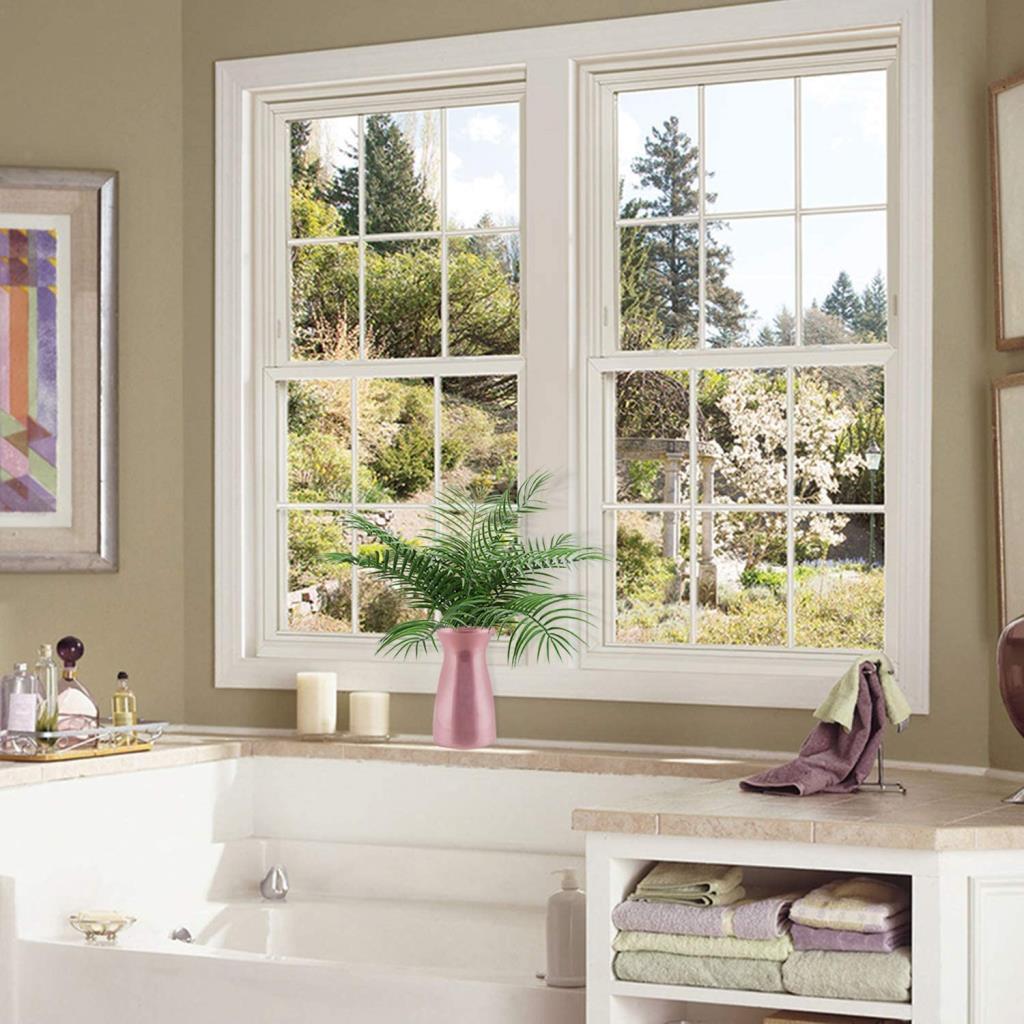 12li Bağ Yapay Çiçek Areka Yaprağı Yapay Yaprak Plastik Palmiye Yaprağı 