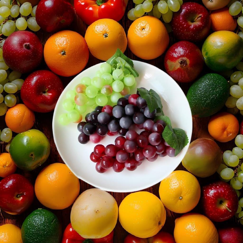 3 Üzüm12 Sarmaşık Yapay Meyve Üzüm Süs Dekoratif Sarmaşık 200cm Meyve 15CM