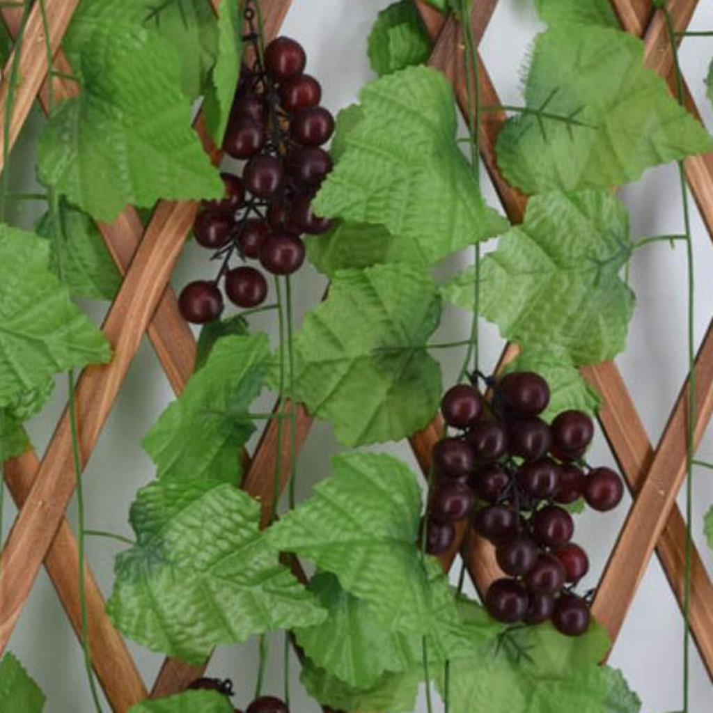 3 Üzüm12 Sarmaşık Yapay Meyve Üzüm Süs Dekoratif Sarmaşık 200cm Meyve 15CM