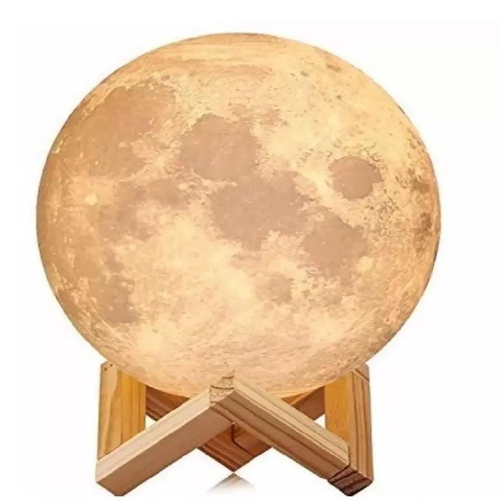 3D Ay Lamba Gece Lambası Moonlıght 12 cm *STAND HEDİYELİ*