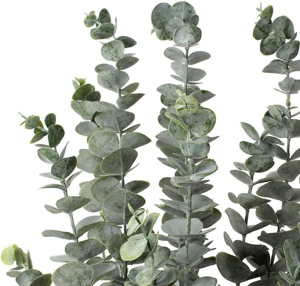 3lü Set Yapay Çiçek Pastel Yeşil Okaliptus 3Dallı Uzun Dal 76cm Eucalyptus