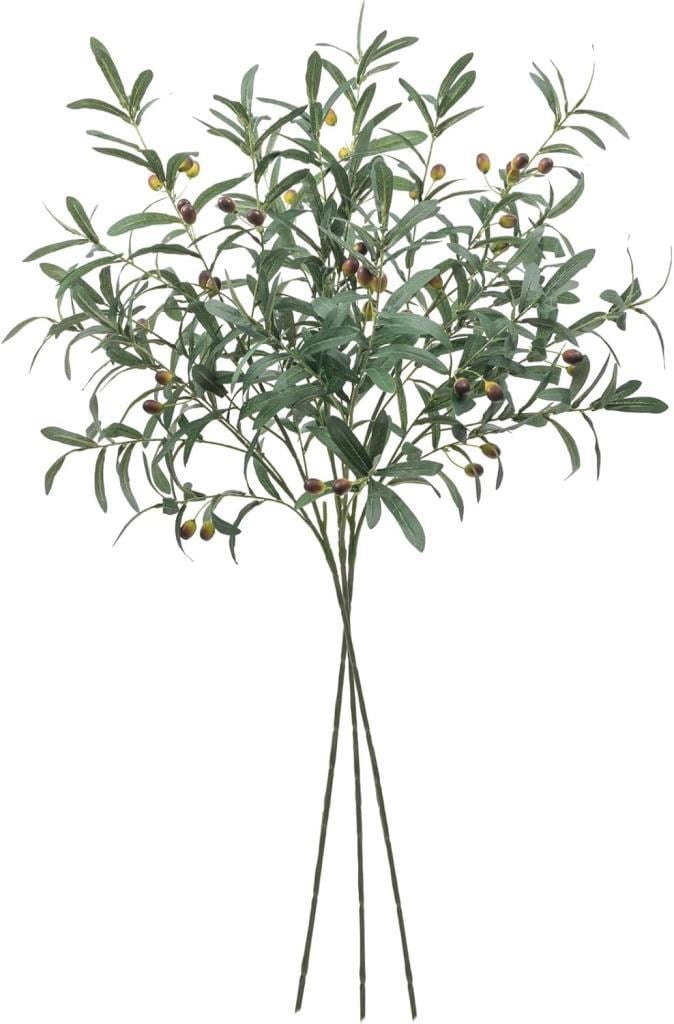 3lü Set Yapay Zeytin Dalı Uzun Dal 85cm