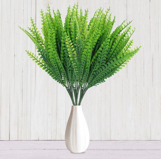 3lüSet Yapay Çiçek Kuşkonmaz Demet Garnitür Yeşil Aradal Dekoratif Yapay Bitki