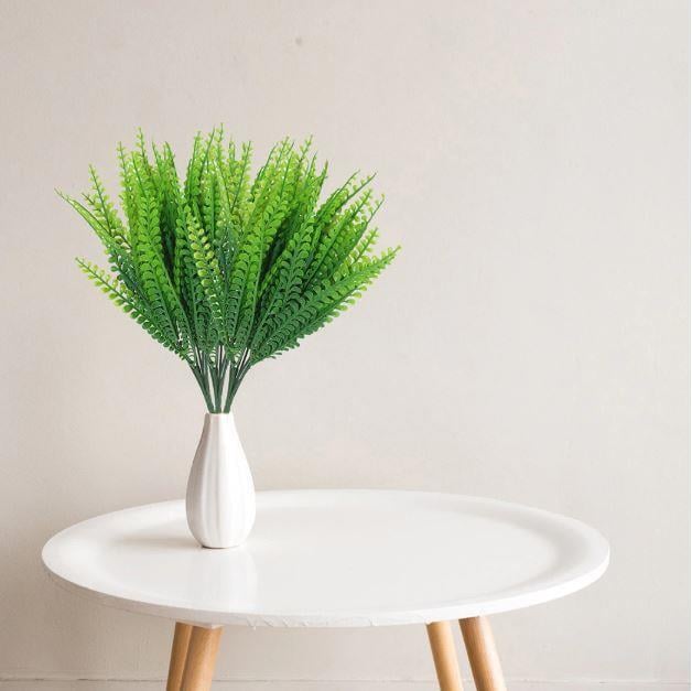 3lüSet Yapay Çiçek Kuşkonmaz Demet Garnitür Yeşil Aradal Dekoratif Yapay Bitki