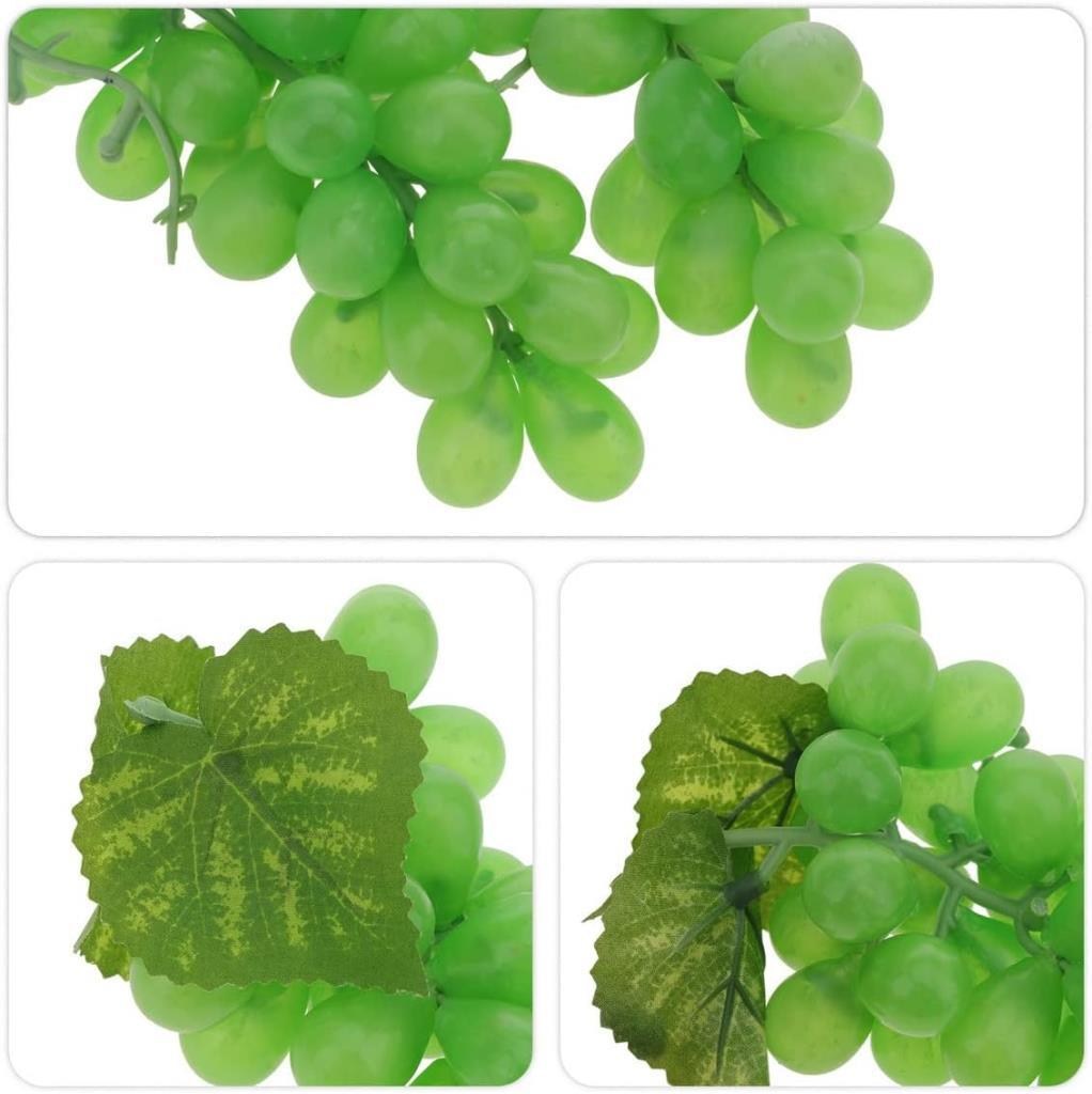4lü Set Yapay Meyve Yeşil Üzüm Süs Dekoratif Meyve 15CM