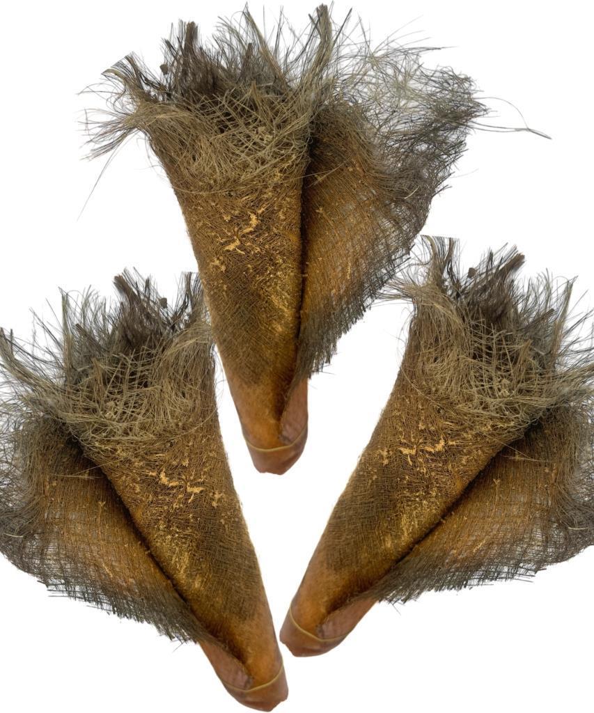 5 ADET  Kurutulmuş Palmiye Ağacı Kabuğu Lifi Natural Ağaç Gövdesi Kokos