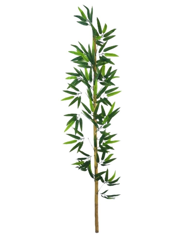5li Set Yapay Bambu Sopası 14 Yapraklı 130cm Yapay Çiçek Bambu Duvarı Separatör Çiçeği Yapay Çiçek