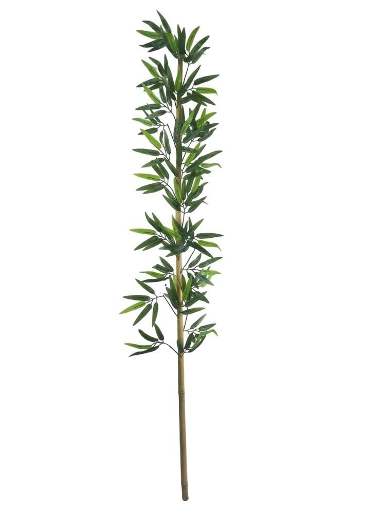 5li Set Yapay Bambu Sopası 17 Yapraklı 160cm Yapay Çiçek Bambu Duvarı Separatör Çiçeği Yapay Çiçek