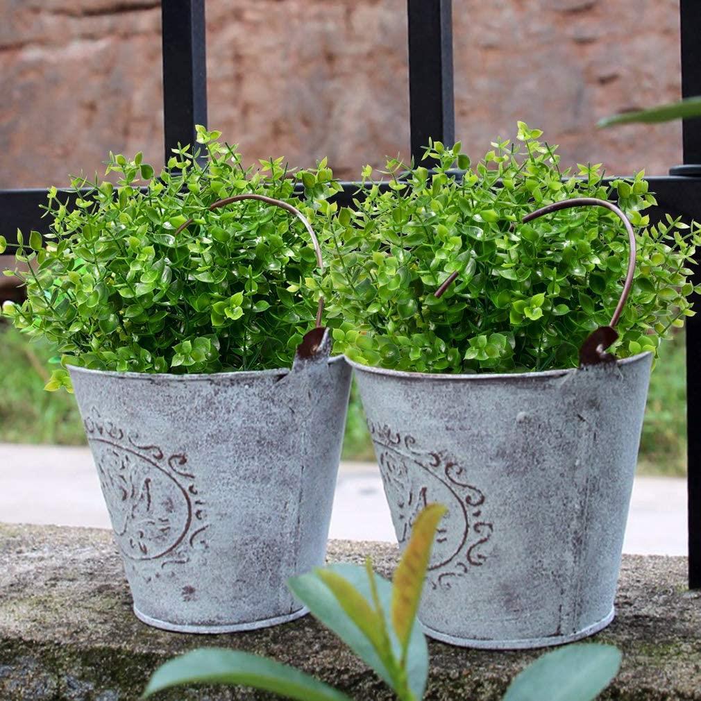 5li Set Yapay Çiçek Şimşir Demet Garnitür Yeşil Aradal Dekoratif Yapay Bitki