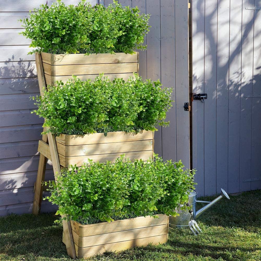 5li Set Yapay Çiçek Şimşir Demet Garnitür Yeşil Aradal Dekoratif Yapay Bitki