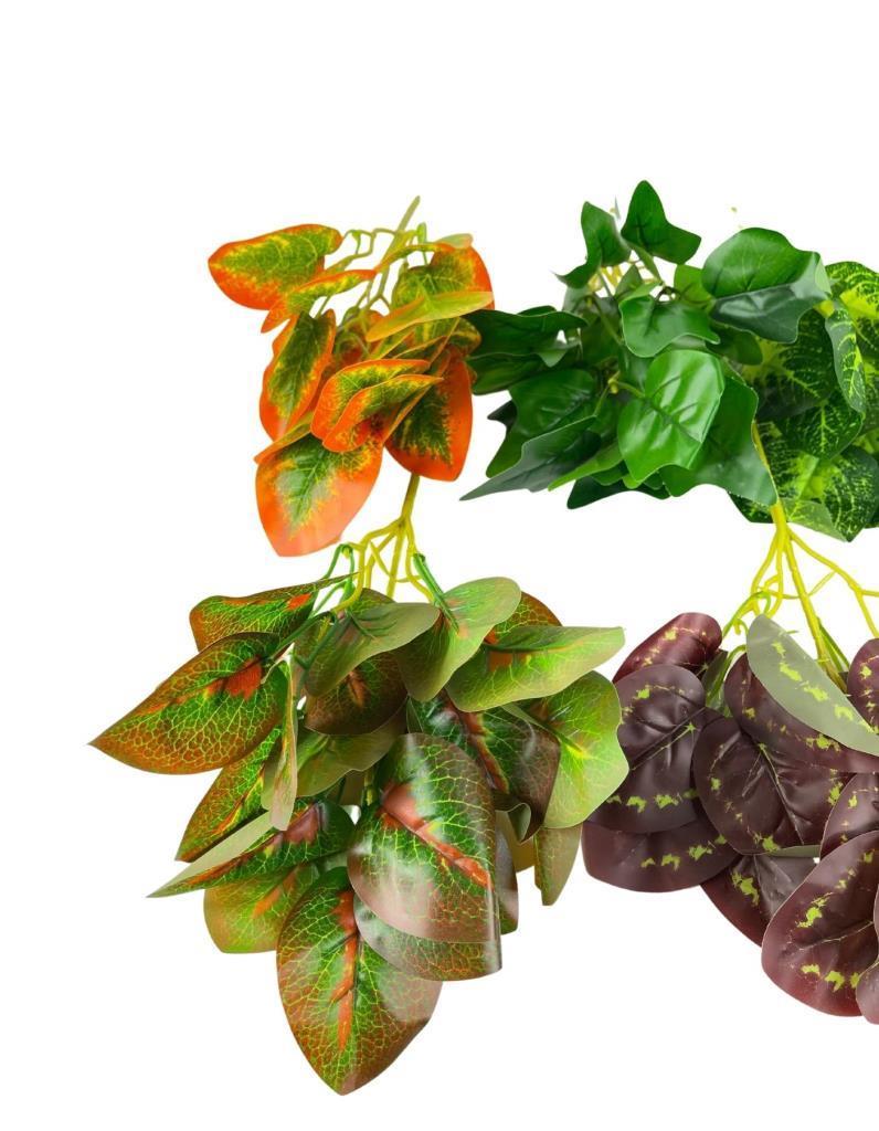 7li Set Yapay Çiçek Yeşillik Dik Duvar Uygulama Çiçeği 5Dal 30*20cm