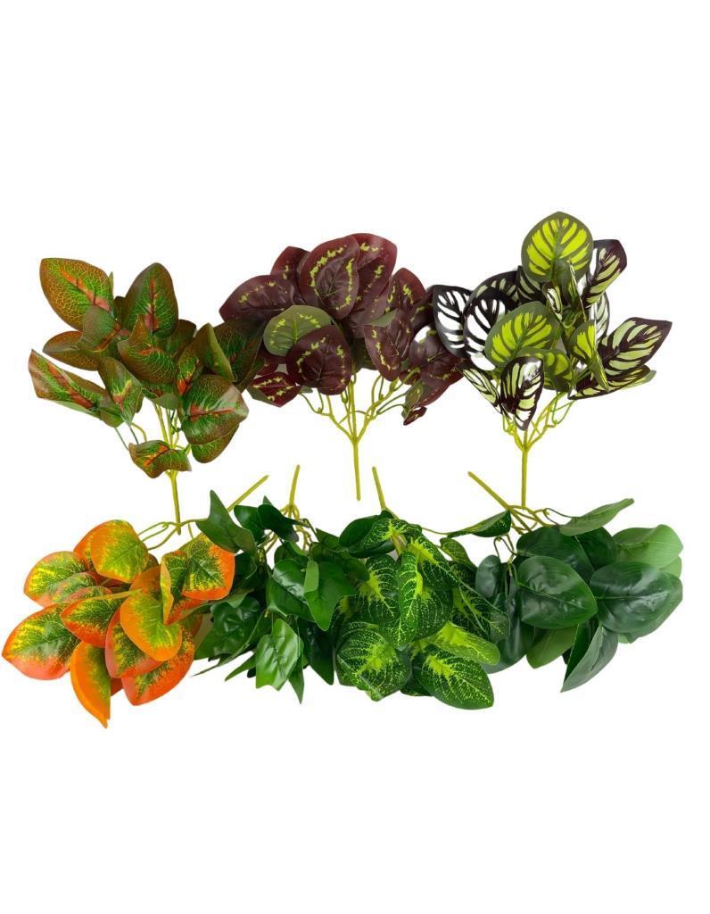 7li Set Yapay Çiçek Yeşillik Dik Duvar Uygulama Çiçeği 5Dal 30*20cm