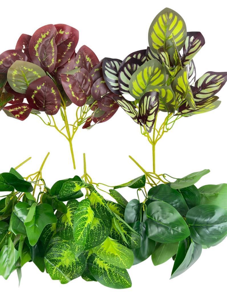 7li Set Yapay Çiçek Yeşillik Dik Duvar Uygulama Çiçeği 5Dal 30*20cm