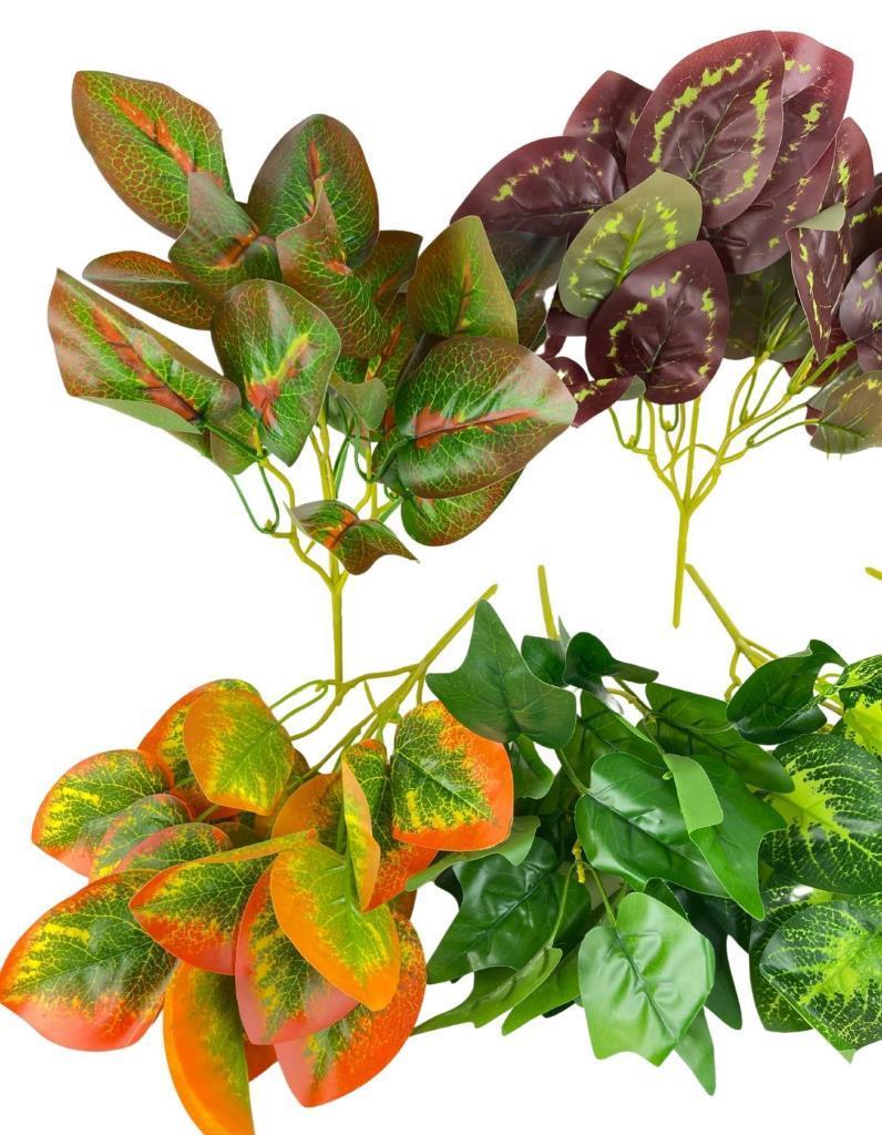 7li Set Yapay Çiçek Yeşillik Dik Duvar Uygulama Çiçeği 5Dal 30*20cm