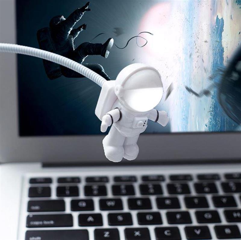 Astronot Lamba Led Usb Gece Lambası Klavye ışığı Kitap Okuma Işığı