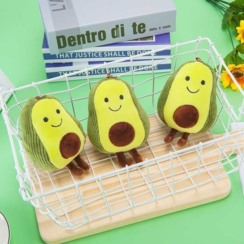Avokado Anahtarlık Çanta Süsü Peluş Avakado Anahtarlık