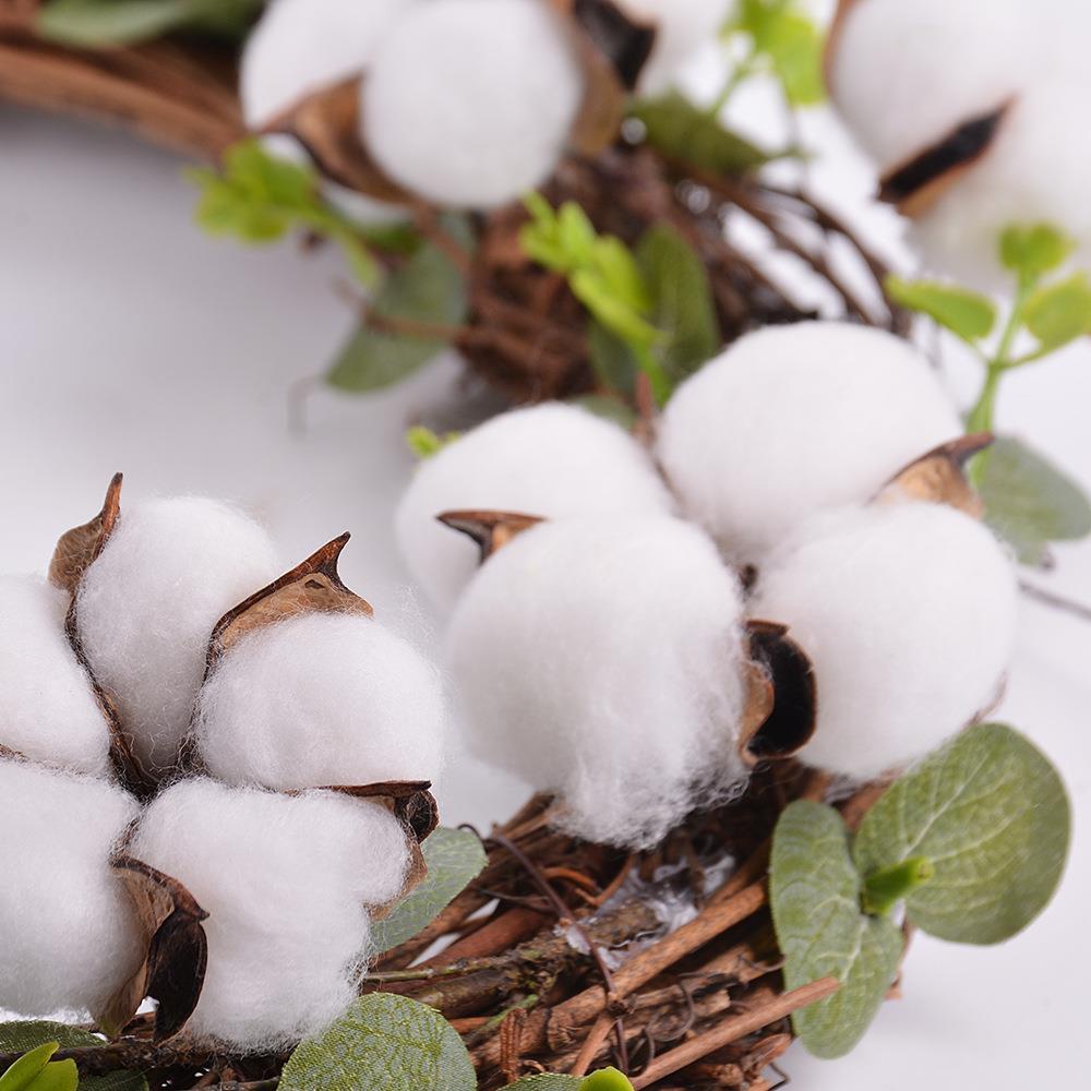 Doğal Pamuk Dalı Dekratif Kuru Çiçek  Yapay Çiçek 1 ADET Pamuk Topu