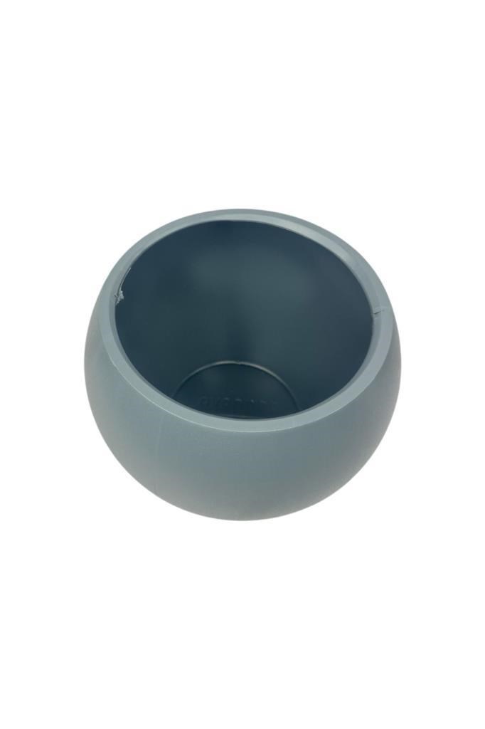 Küre Yuvarlak Top Vazo Dekoratif Saksı ANTRASİT 25*20cm