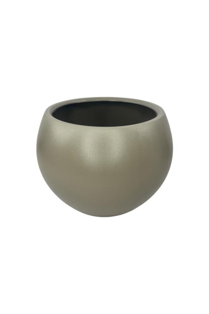 Küre Yuvarlak Top Vazo Dekoratif Saksı MOKKA 25*20cm