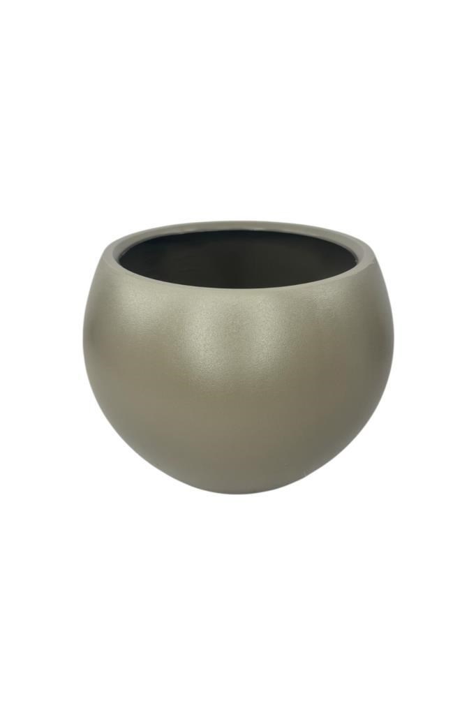 Küre Yuvarlak Top Vazo Dekoratif Saksı MOKKA 25*20cm