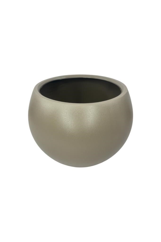 Küre Yuvarlak Top Vazo Dekoratif Saksı MOKKA 25*20cm