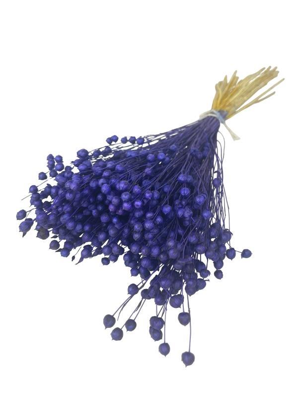 Kuru Çiçek Doğal Luna Otu Koyu Mor Renk 40-50gram 1. Kalite Linum Keten Otu Şoklanmış Bozulmaz