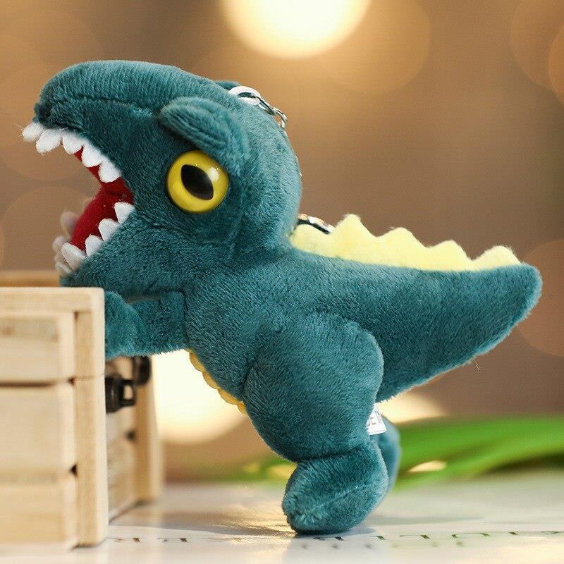 Mavi Dinazor Anahtarlık Çanta Süsü Peluş Dinozor Anahtarlık