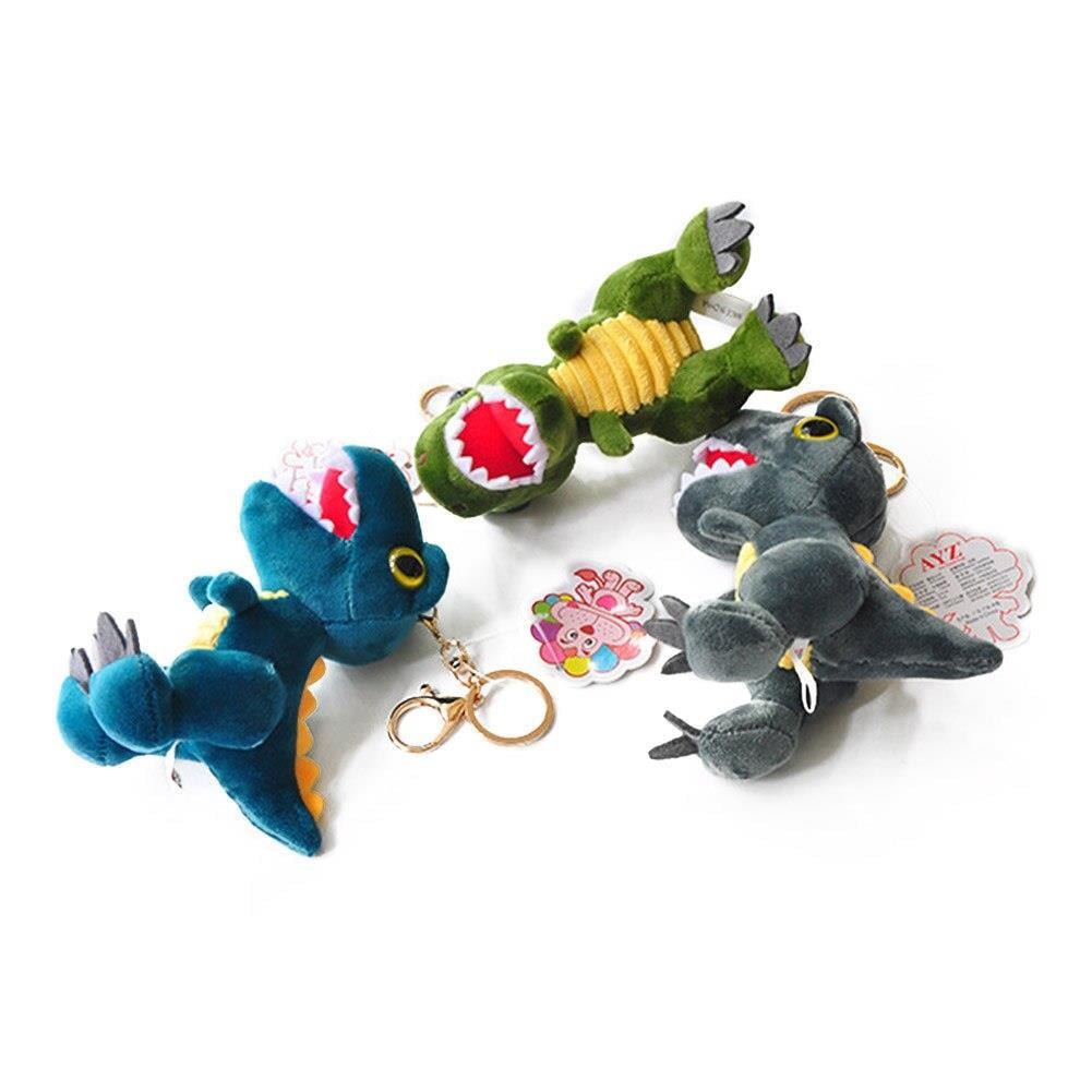 Mavi Dinazor Anahtarlık Çanta Süsü Peluş Dinozor Anahtarlık