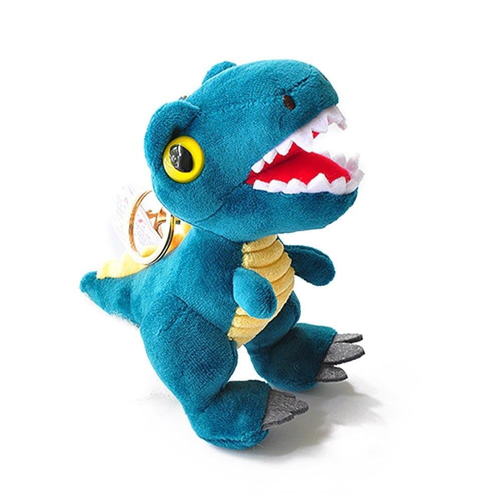 Mavi Dinazor Anahtarlık Çanta Süsü Peluş Dinozor Anahtarlık