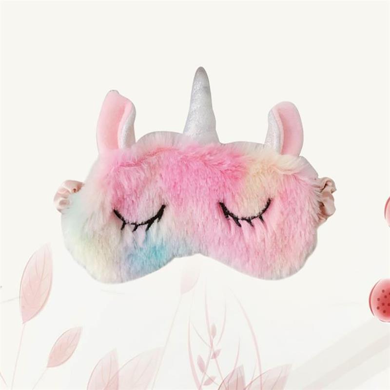 Peluş Unikorn Uyku Göz Bandı Unicorn sleep Eye Covers Hediye
