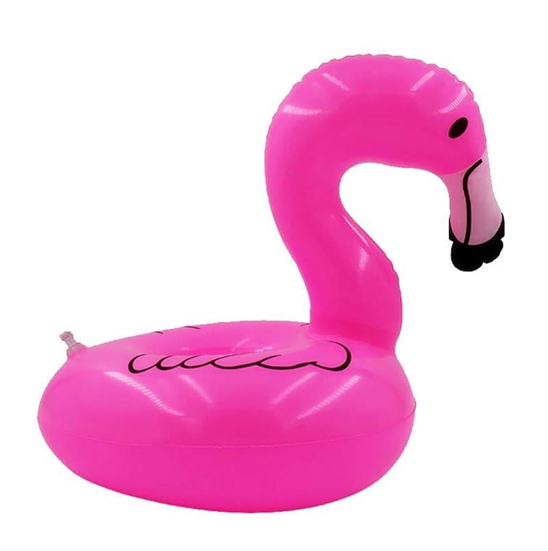 Pembe Flamingo Şişme Bardak Simidi İçecek Tutacağı