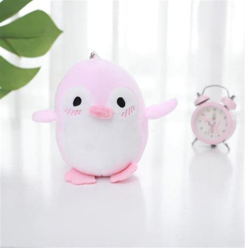 Pembe Penguen Anahtarlık Çanta Süsü Peluş Anahtarlık