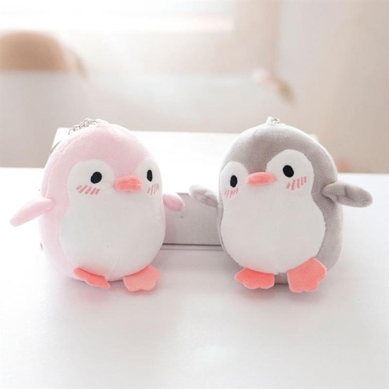 Pembe Penguen Anahtarlık Çanta Süsü Peluş Anahtarlık