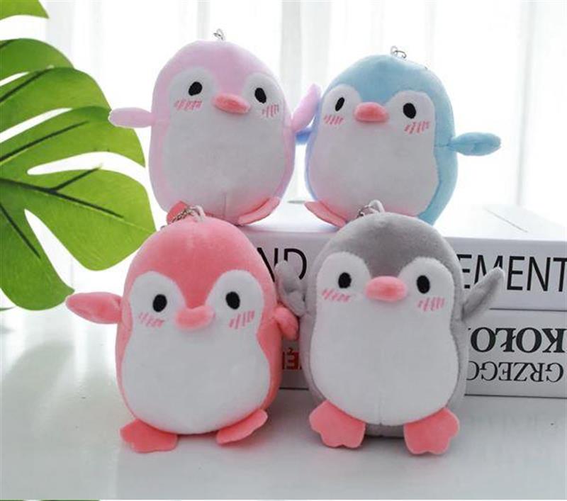 Pembe Penguen Anahtarlık Çanta Süsü Peluş Anahtarlık