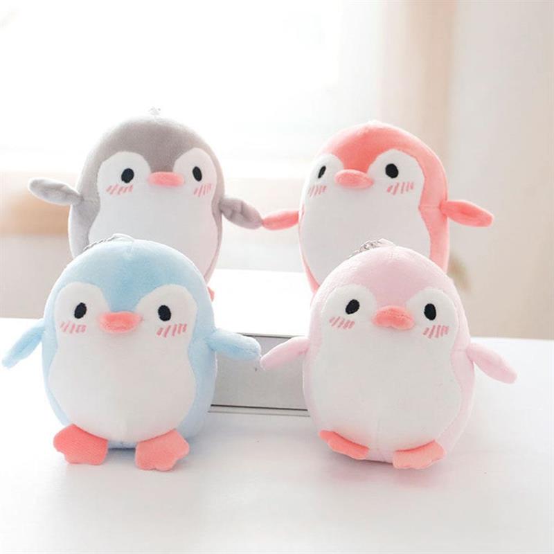 Pembe Penguen Anahtarlık Çanta Süsü Peluş Anahtarlık