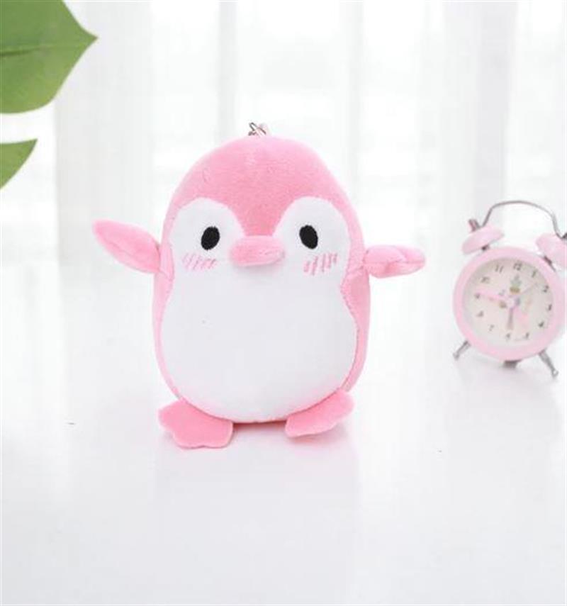 Pembe Penguen Anahtarlık Çanta Süsü Peluş Anahtarlık